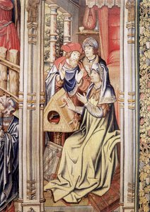 Davids gardin (detalj), faksimil från Gobestry of School of Brussels (1510-1515). av Flemish School