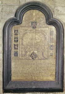 Epitafium av Francois van Wychhuus, slutet av 1500-talet (mässing)