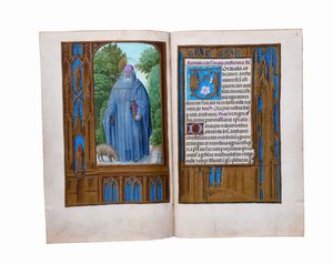 Folios från Rothschilds timbok, Gent eller Brygge, c.1505 av Flemish School