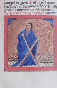 Ms Gen 1111 Page från Legenda Aurea, Brygge, c.1400-10 av Flemish School
