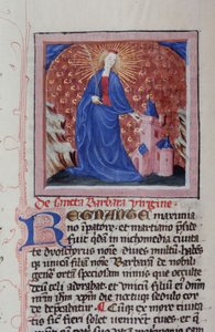 Ms Gen 1111 Page från Legenda Aurea, Brygge, c.1400-10 av Flemish School