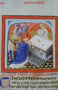Ms Gen 1111 Page från Legenda Aurea, Brygge, c.1400-10 av Flemish School