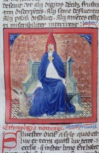 Ms Gen 1111 Page från Legenda Aurea, Brygge, c.1400-10 av Flemish School