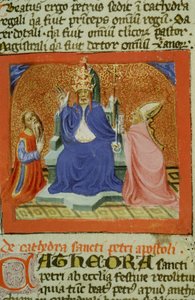 Ms Gen 1111 Page från Legenda Aurea, Brygge, c.1400-10 av Flemish School