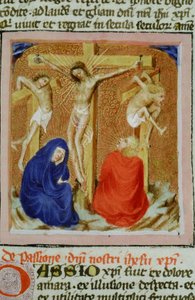Ms Gen 1111 Page från Legenda Aurea, Brygge, c.1400-10 av Flemish School