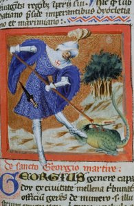 Ms Gen 1111 Page från Legenda Aurea, Brygge, c.1400-10 av Flemish School