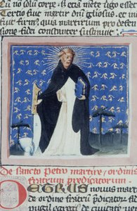 Ms Gen 1111 Page från Legenda Aurea, Brygge, c.1400-10 av Flemish School