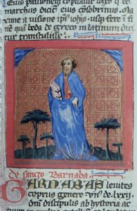 Ms Gen 1111 Page från Legenda Aurea, Brygge, c.1400-10 av Flemish School