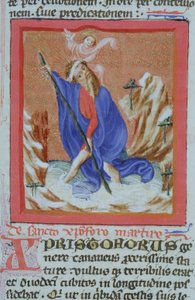 Ms Gen 1111 Page från Legenda Aurea, Brygge, c.1400-10 av Flemish School