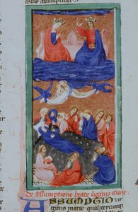 Ms Gen 1111 Page från Legenda Aurea, Brygge, c.1400-10 av Flemish School