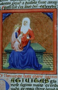 Ms Gen 1111 Page från Legenda Aurea, Brygge, c.1400-10 av Flemish School