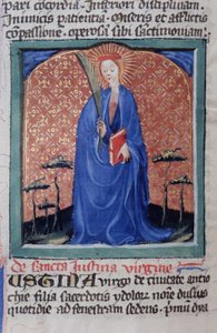 Ms Gen 1111 Page från Legenda Aurea, Brygge, c.1400-10 av Flemish School