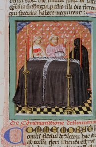 Ms Gen 1111 Page från Legenda Aurea, Brygge, c.1400-10 av Flemish School