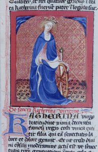 Ms Gen 1111 Page från Legenda Aurea, Brygge, c.1400-10 av Flemish School