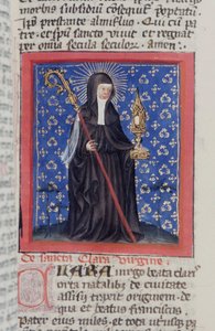 Ms Gen 1111 Page från Legenda Aurea, Brygge, c.1400-10 av Flemish School