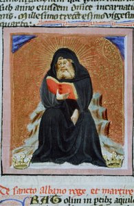 Ms Gen 1111 Page från Legenda Aurea, Brygge, c.1400-10 av Flemish School