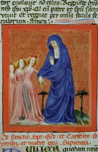 Ms Gen 1111 Page från Legenda Aurea, Brygge, c.1400-10 av Flemish School