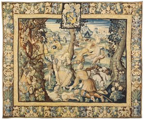 Mytologisk gobeläng, 1600-50 av Flemish School