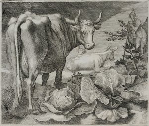 Gammal mästargravyr av Flemish School