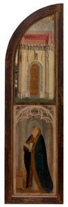 Höger panel av Madonna och Petrus Wijts (olja på panel) av Flemish School
