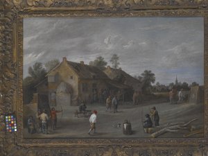 Bågskyttarna (olja på duk) av Flemish School
