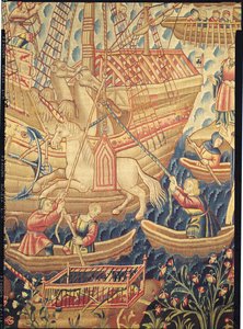 Vasco de Gamas ankomst av Flemish School