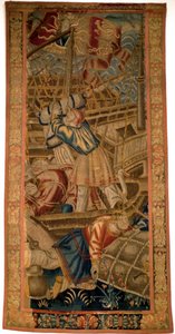 Portugiserna i Indien - flamländsk gobeläng av Tournai från första kvartalet av 1500-talet - Musee de la Marine de Lisbon (Portugal) av Flemish School