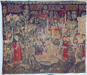 Berättelsen om Jourdain de Blaye, Arras Workshop av Flemish School
