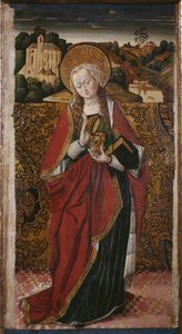 Triptyk, St. Maria Magdalena, högra panelen (se även 345909, 345910) av Flemish School
