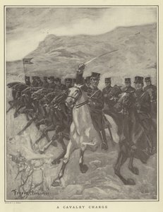 En kavalleriladdning av Fletcher C. Ransom