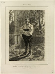 Porträtt av Monsieur Dubois, kuraten för St. Pierre... av Félicien Rops