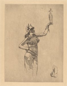 Falkoneraren La fauconniere. av Félicien Rops