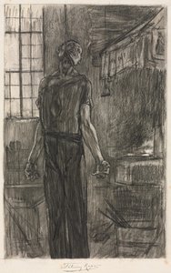 Den hängde mannen i smedjan av Félicien Rops