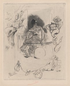 Den sista Maja, andra hälften av 1800-talet. av Félicien Rops