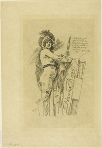 Musa av Félicien Rops av Félicien Rops