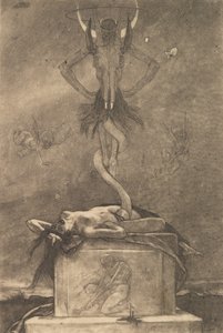 The Sacrifice, från The Satanic Ones, ca. 1882, ca. 1882.