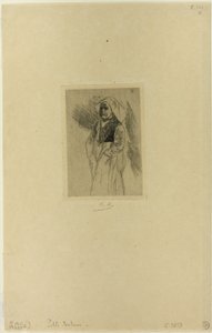 Ung bretonsk kvinna av Félicien Rops
