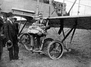 Det första fallskärmsfallet från ett flygplan i England, 1914 1934