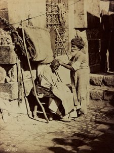 Album Damas et Baalbek : Syrian Barber av Félix Bonfils