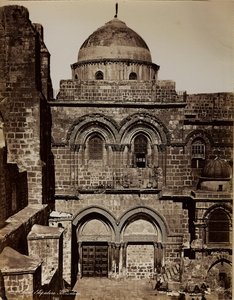 Album Palestina 1887: Heliga gravens basilika i Jerusalem av Félix Bonfils