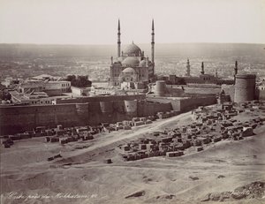 Kairo nära Mokkatam, 1870-talet. av Félix Bonfils