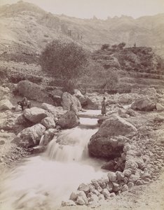Cours du Kadisha, Monte Lissabon, 1860-80-talet, tryckt ca. 1870. av Félix Bonfils