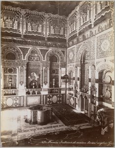 Damaskus. Hus interiör. Brittisk konsul (Syrien) av Félix Bonfils
