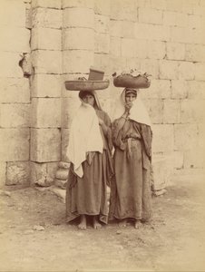 Kvinnor från Siloam, Palestina av Félix Bonfils