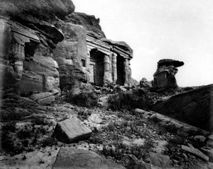 Gebel Silsileh, Egypten, 1878 av Félix Bonfils