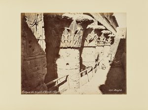 Portik till templet i Esneh (Egypten) av Félix Bonfils