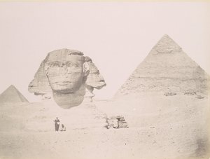 Pyramides et le Sphinx, 1860-70-tal, tryckt ca. 1870. av Félix Bonfils