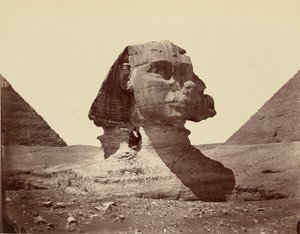 Sfinxen och pyramiderna av Félix Bonfils