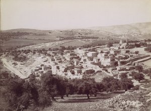 Översikt över Betania - Översikt över Betania, ca. 1880. av Félix Bonfils