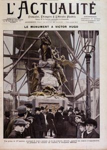 Invigning av monumentet till Victor Hugo av Barrias, Paris, 17 januari